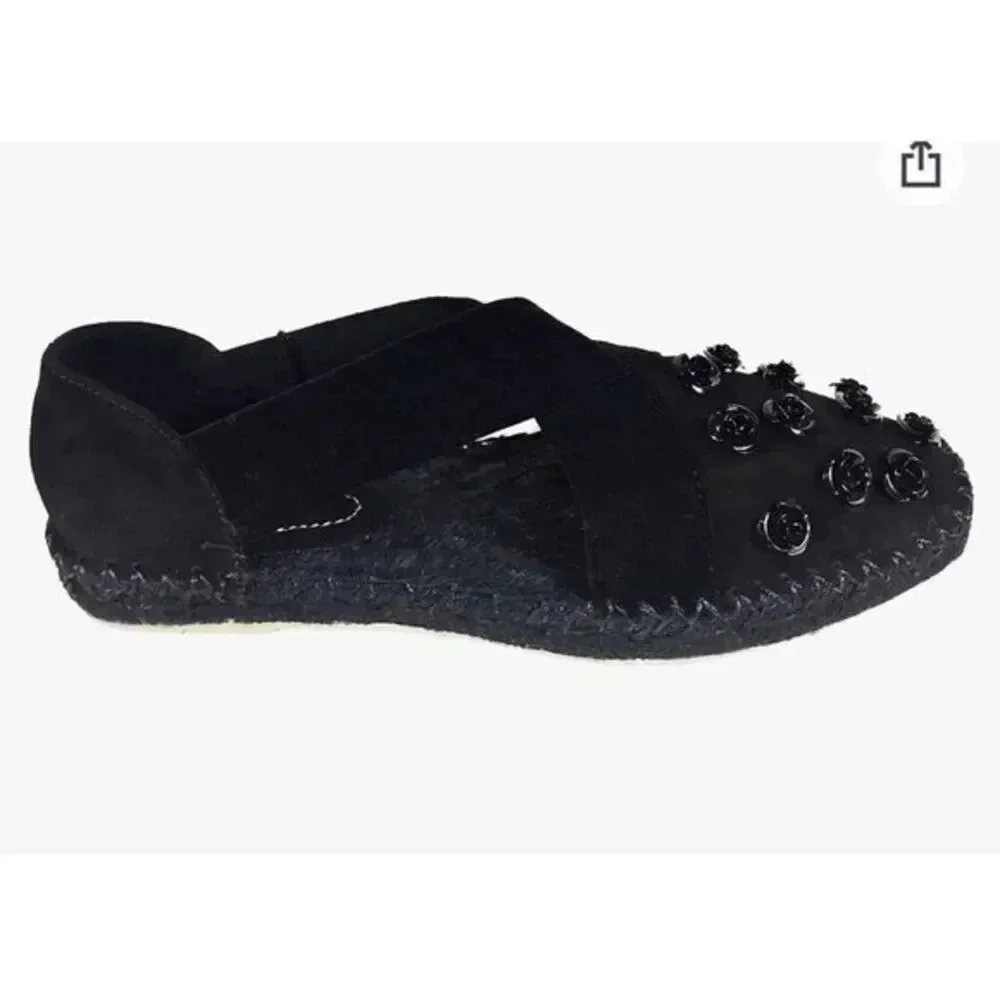 Zara Women's Floral leather espadrilles 1340/201